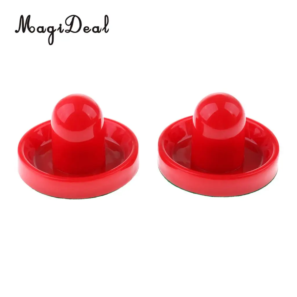 2 Pieces Air Hockey Felt Pushers Goalie Handles Paddles Replacement with Home Tables for Full-size Air Hockey Games