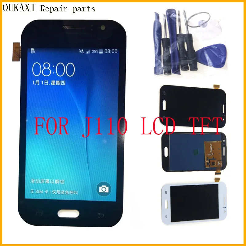 

J110 LCD for Samsung Galaxy J1 Ace does not adjust brightness J110 SM-J110F J110H J110FM LCD touch screen digitizer componentt