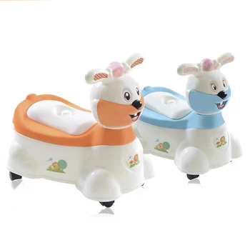 

New Baby Musical Rabbit Potty Trainer Plastic Toilet Chair Portable Infant Baby Toilet Potty Training Chair Seat