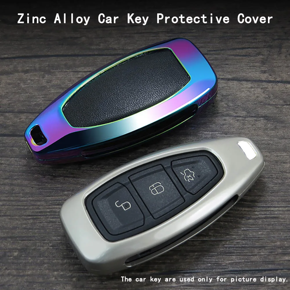 New Fashion Zinc Alloy Car Styling Key Remote Key Case Cover Key ring is For Ford Focus Fiesta Kuga C-Max Galaxy