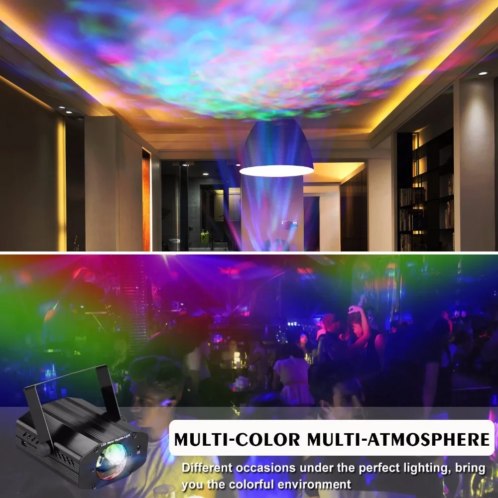 

Aimbinet Disco DJ Party lights led stage lights strobe light with Remote- Ocean Moving for home birthday party Lighting effect