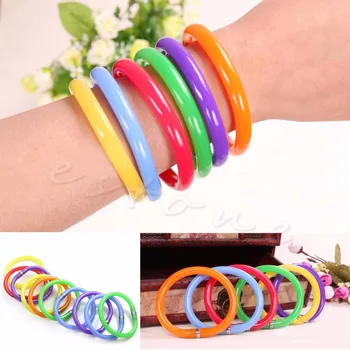 

10Pcs Pen Ball Flexible Bangle Bracelet Bending Circle Ballpoint Pen Creative