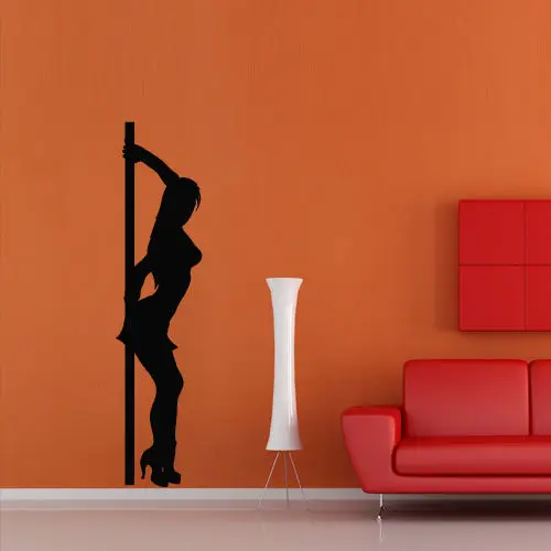 Wall Decal Girl Pole Striptease Dancing Restaurant Bar Club Entertainment In Wall Stickers From