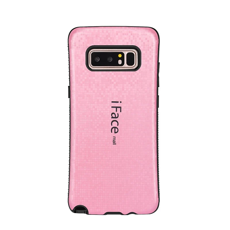 IFace Mall противоударный чехол для samsung Galaxy Note 8 Гибридный сверхпрочный чехол-накладка жесткий чехол противоударный чехол - Цвет: Розовый