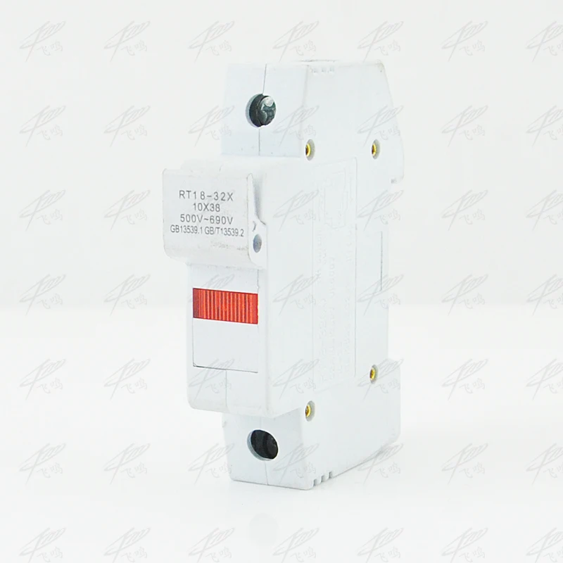 RT18-32X / 1PCS 10*38mm 1P 2P 3P 4P  690V 32A 10x38 cylinder cap fuse base insurance block fuse/fuse holder