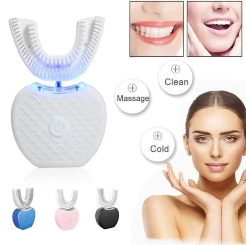 

USB Portable Intelligent Cold Light Automatic Ultrasonic Vibration Electric Toothbrush Teeth Whitening Beauty Instrument