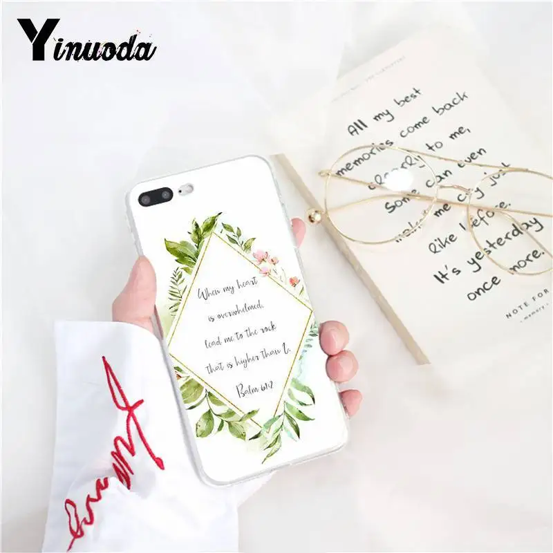 Yinuoda Библия Филиппины Иисус Христос христианский чехол для телефона iPhone 8 7 6 6S 6Plus X