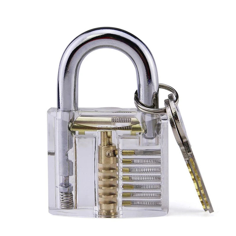 Разъем 7 Pins практика прозрачный навесной замок для слесаря отмычки тренировочные