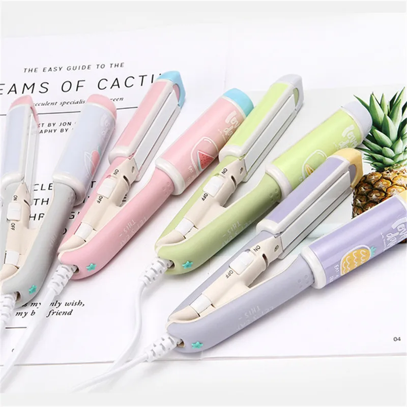Alisador de Cabelo Modelador de Cabelo Alisador de Ferro em Linha Styling Elétrico Mini Rolos Elétrica Curlers Reta 14 Curling Irons