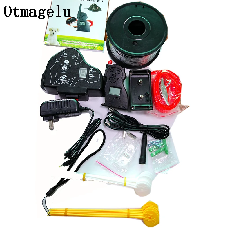 New 2 in 1 Rechargeable 500m Remote Electronic Dog Training Collar With Electronic Dog Fence Pet Containment System Pet Tool Set5