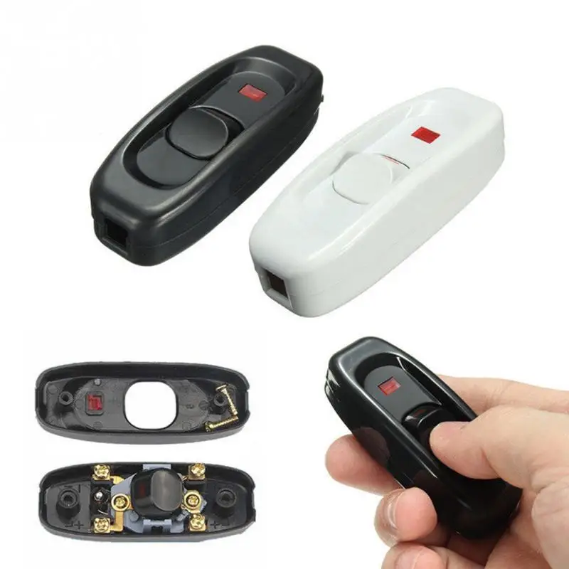 10 а встроенный Кнопка вкл./выкл. Настольная лампа светильник шнур выключатель