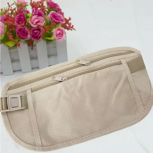 

Fashion Unisex Men Women's Outdoor Travel Money Belt Hidden Waist Security Wallet Bag Passport Pouch Rfid Holder