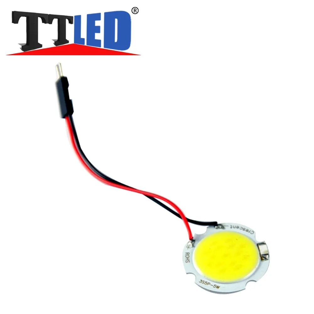 100X Festoon dome light 5W COB 15Chips LED 12V with t10 ba9s festoon