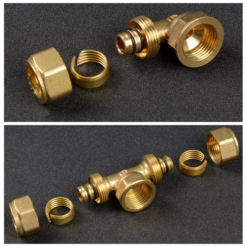 stepped olives TC3x2 20 Sets x 3/16 Brass Tube Couplings Imperial Connector 