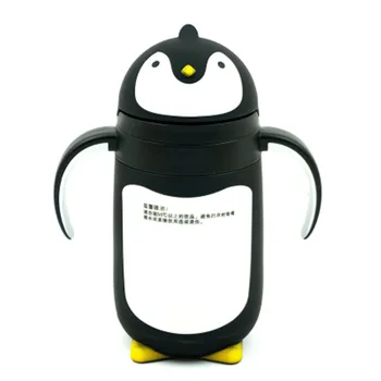 

2017 Hot Sale Stainless Steel insulated Thermos Penguin Cup Children Thermal vaccum water bottle Christmas Gift
