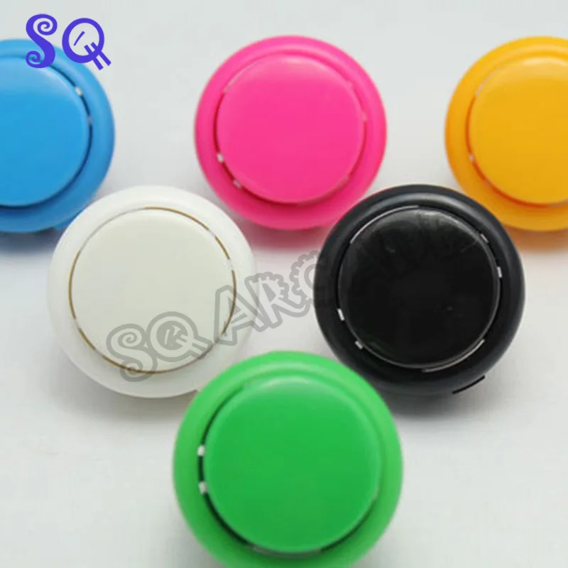 30mm Round Arcade Button Plastic Switch Button Short SANWA OBSF-30 OBSN-30 OBSC-24 Arcade Console Cabinet trunk lock release switch boot bonnet release switch pack button console for porsche 981 991 718 boxster cayman 99161310501