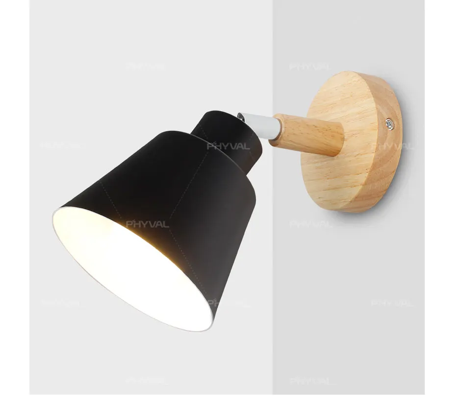 Luzes de Cabeceira Lâmpada de Parede Lâmpada de Parede de Madeira Parede de Luz Sconce para Cozinha do Restaurante Quarto de Madeira Moderna Nordic Macaroon Arandelas 9 moderno nórdico macaroon arandelas