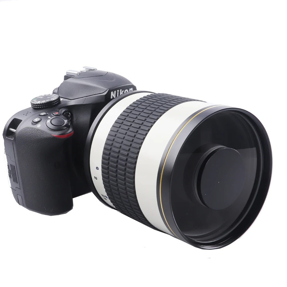 Lightdow 500 мм F6.3 телефото зеркальный объектив+ T2 Крепление переходное кольцо для Canon Nikon Pentax sony DSLR камеры