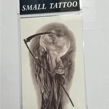 Водостойкие временные наклейки для татуировок с имитацией Луны, Геометрическая татуировка с животными, флеш-тату, Ручная Задняя ножка для девушек, женщин и мужчин