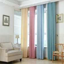 On Sale! Solid linen Curtains For living / bed room Colorful with Purple/ Green /Blue / Beige/Pink Free Shipping
