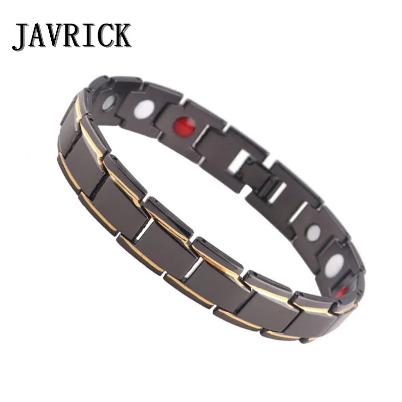 

JAVRICK Copper Pure Row 4 Elements Magnetic Link Therapy Health Bracelet for Arthritis