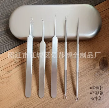 

by dhl or ems 200sets 5Pcs/Set Blackhead Remove Tool Acne Stick Blackhead Stick Needles Removal Remover Tool Set brand