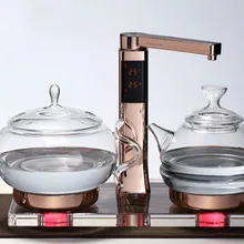 Стекло Электрический чайник кипения чайная посуда полностью автоматическим здоровья повышение горшок art печь безопасность автоматическое отключение Функция