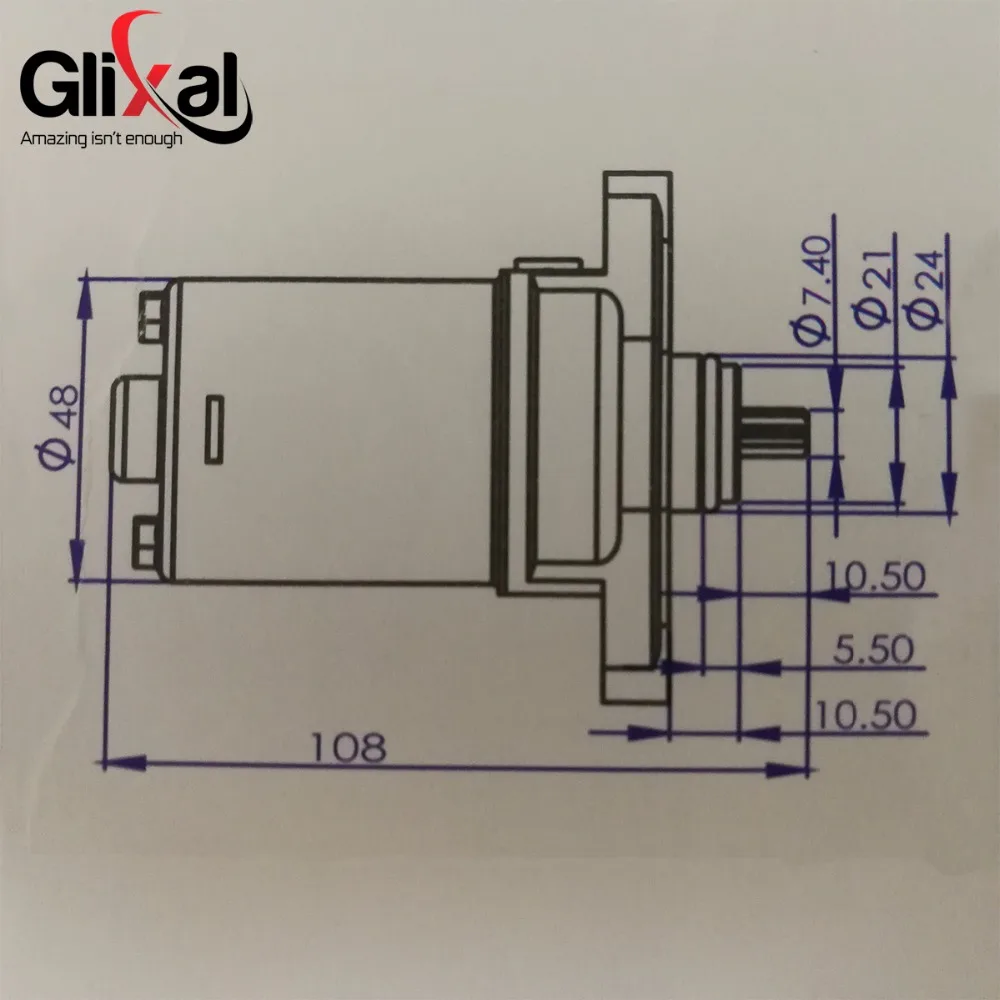 Электростартер Glixal GY6 49cc 50cc 80cc 100cc с проводом для 4 тактных двигателей QMB139 13QMB