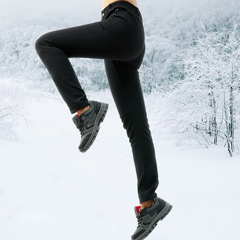 Tectop mujeres invierno a prueba de viento térmico Pantalones de senderismo deporte al aire libre Pesca escalada trekking camping Pantalones femenino Pantalones Tectop mujeres invierno a prueba de viento térmico Pantalones de senderismo deporte al aire libre Pesca escalada trekking camping Pantalones femenino Pantalones