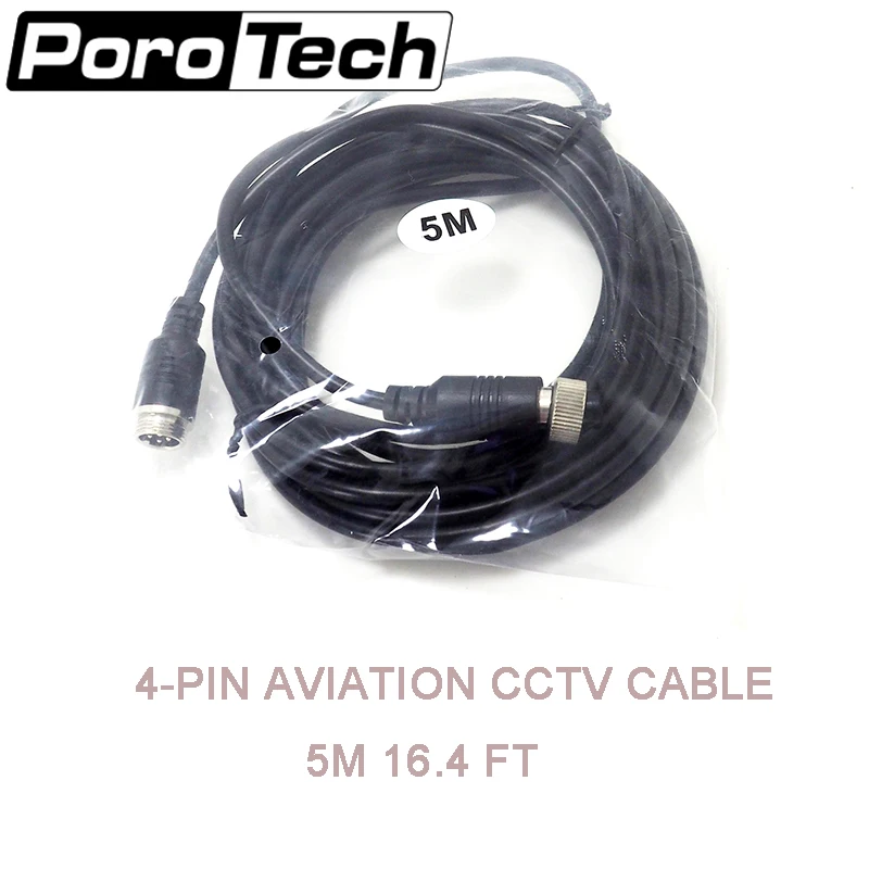 AC 5M 10PCS/lot Aviation Cable Car 4 Pin Aviation Video Extension Cable