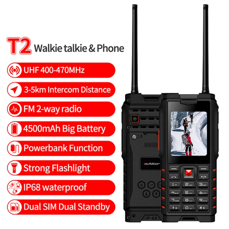 Ioutdoor T2 IP68 Водонепроницаемый противоударный чехол для мобильного телефона 2 way