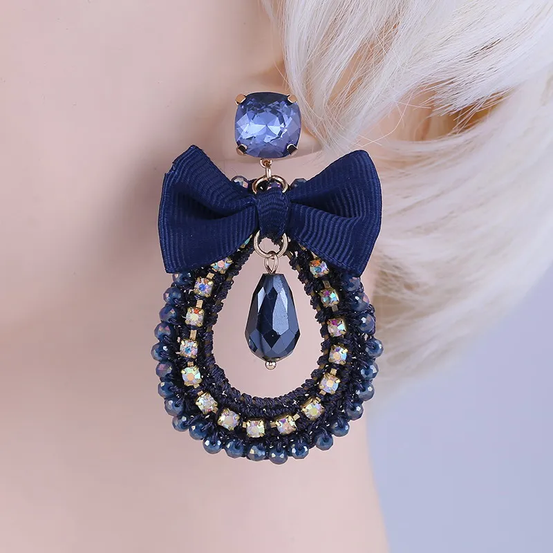 Earrings Blue AB