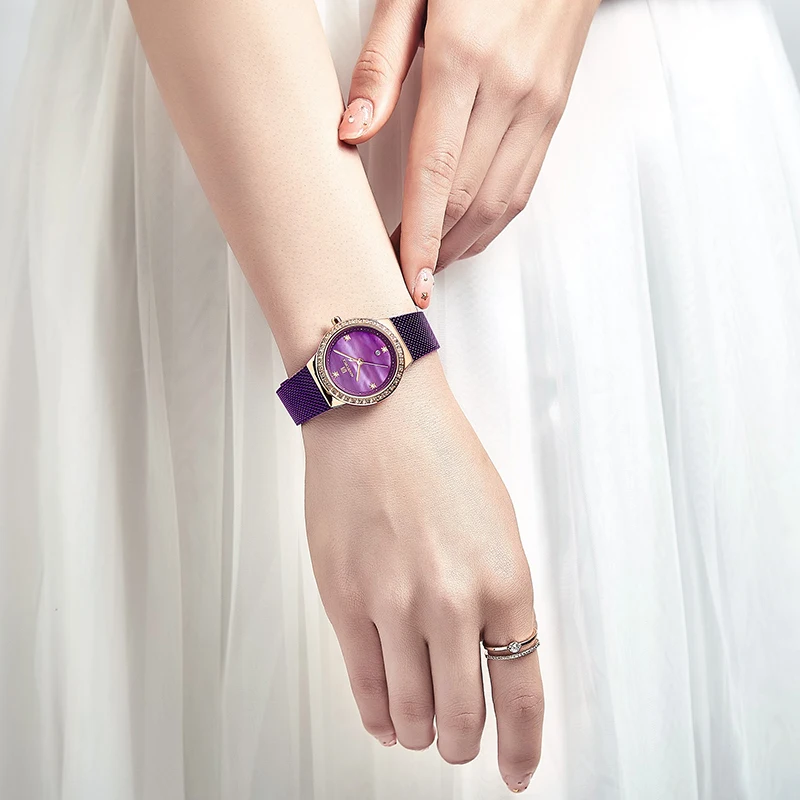 

New Women Watch Fancy Luxury Brand Waterproof Mesh belt quartz Watch Ladies Dress Watches relogio feminino NAVIFORCE