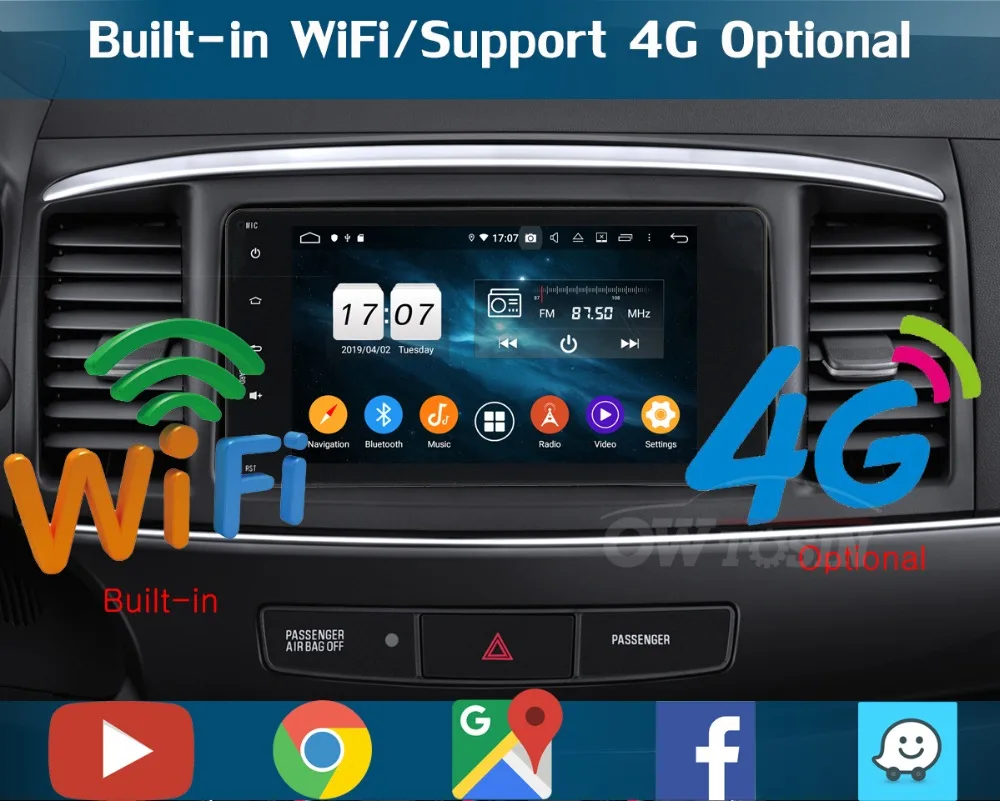 Cheap 7" IPS 8 Core 4G+64G Android 9.0 Car DVD Radio GPS Navi For Mitsubishi Lancer Outlander ASX RVR 2013 2014 2015 DSP CarPlay 9 Cheap 7" IPS 8 Core 4G+64G Android 9.0 Car DVD Radio GPS Navi For Mitsubishi Lancer Outlander ASX RVR 2013 2014 2015 DSP CarPlay 9