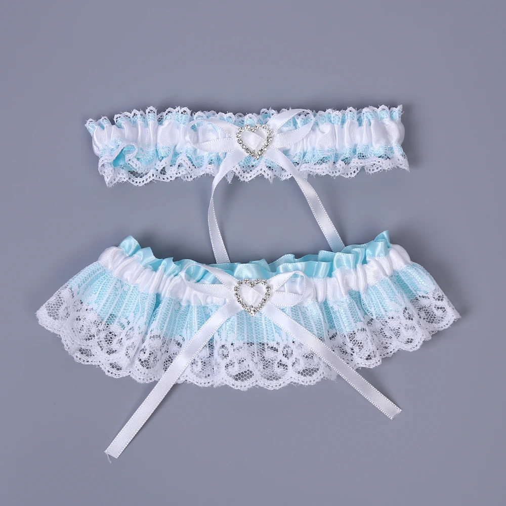 Women Bow Leg Ring Sexy Lingerie Lace Heart Garter Belt Bowknot Leg