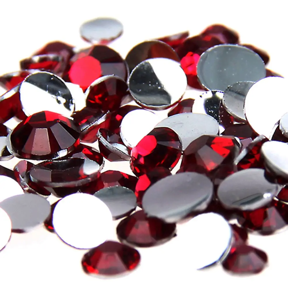 

ROSE Rhinestones 1000pcs 2-5mm Round Flatback Non Hot Fix Diamonds Appliques For Craft Fabric Wedding Dresses