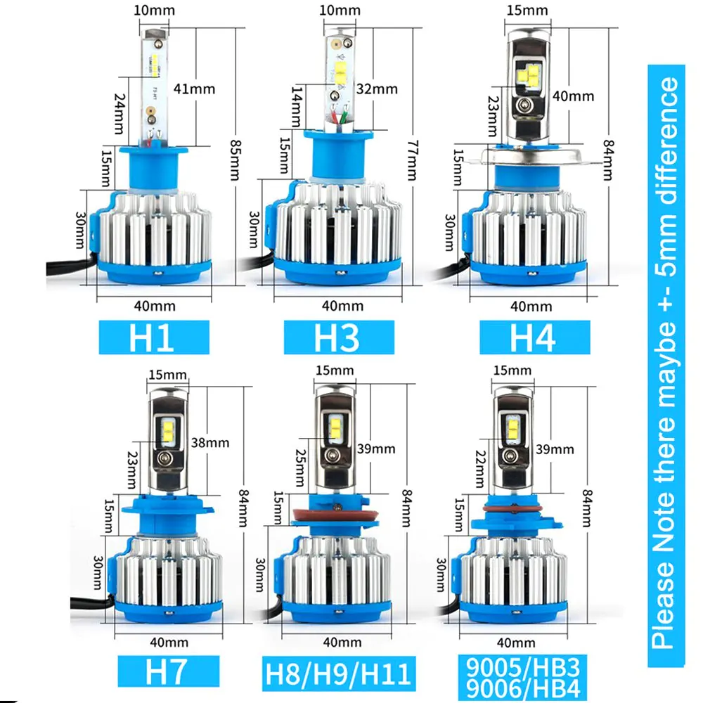 COOLEEON HL-T1 светодиодный автомобильный фонарь H7 H1 H4 Дальний и ближний свет авто фары H3 H11 9005 9006 9004 светодиодный налобный фонарь Автомобильные фары 9-32 в противотуманные фары