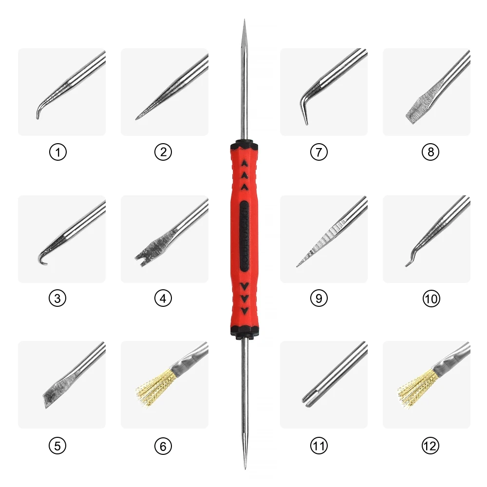 6Pcs Desoldering Aid Tool Kit Soldering Aid Assist Tools PCB Cleaning Kit Repair Tool Electronic Heat Assist Set - Image 3