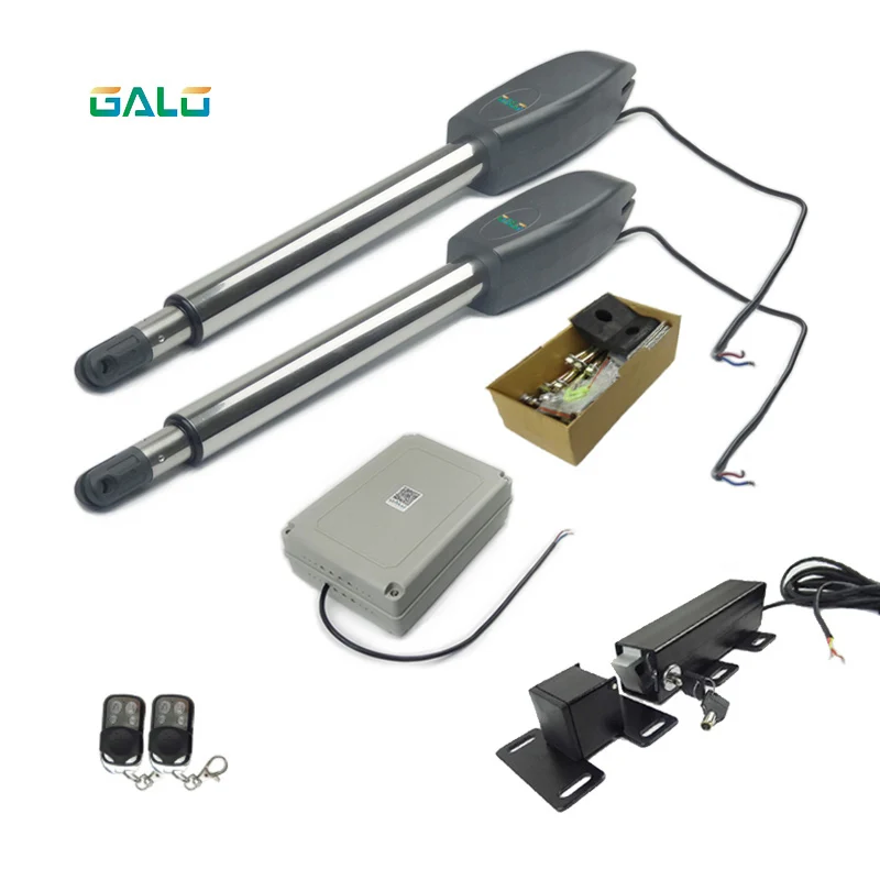 Kit-L IP55 набор стандартов тяжелая на лист двойная Автоматическая электрическая распашная открывалка ворот для домашней автоматизации двери бабочки 400 кг - Цвет: Kit-L