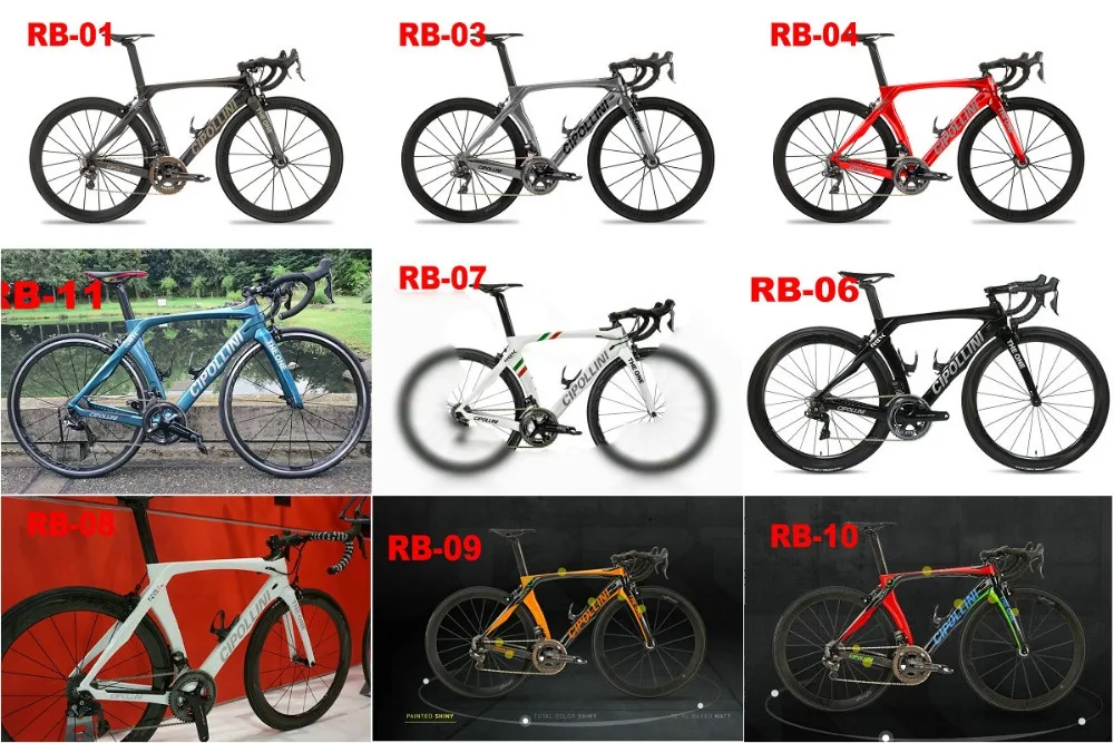 Cipollini rb1k The One Ottanio Shiny Rahmenset углеродный Дорожный полный велосипед с 5800/R8000 Набор 50 мм углеродная колесная пара