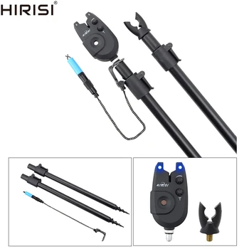 

Carp Fishing Tackle Set with Fishing Bite Alarm and Swinger with 2 Fishing Bank Sticks and Rubber Rod Rest Head KT01