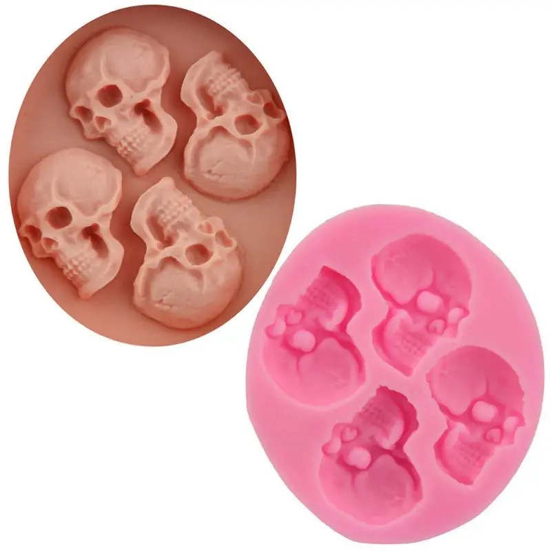 3D Skull Resin Charms Pendant Mold UV Resin Jewelry Silicone Mold Jewelry Making