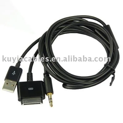 Бесплатная доставка + 100 шт./лот мобильный телефон кабель/USB 3 5 мм AUX автомобильный