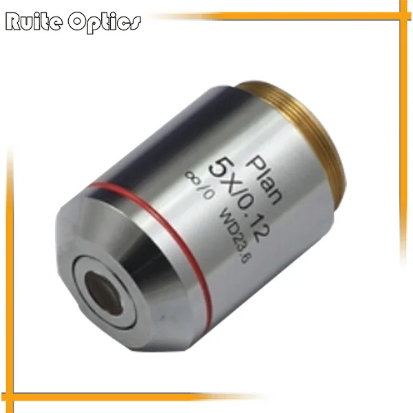 

EMS Freeshipping! 5x Infinity Plan Objective Lens Long Working Distance Metalloscope Objective Lens for Infinity Microscope