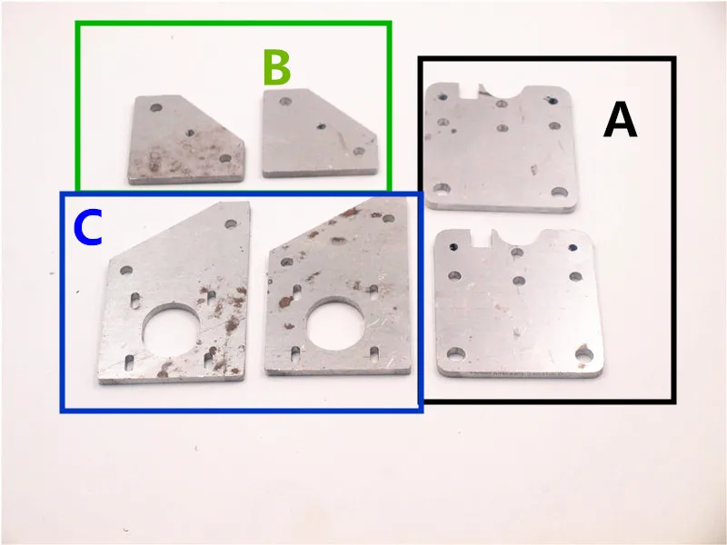 

upgrade Aluminum Alloy gantry plate kit for Creality ENDER-4 3D printer pulley and stepper motor mount plate