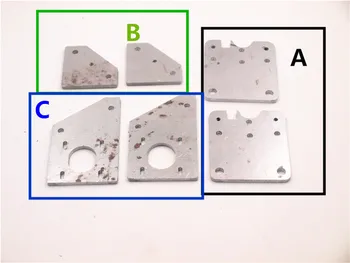 

upgrade Aluminum Alloy gantry plate kit for Creality ENDER-4 3D printer pulley and stepper motor mount plate
