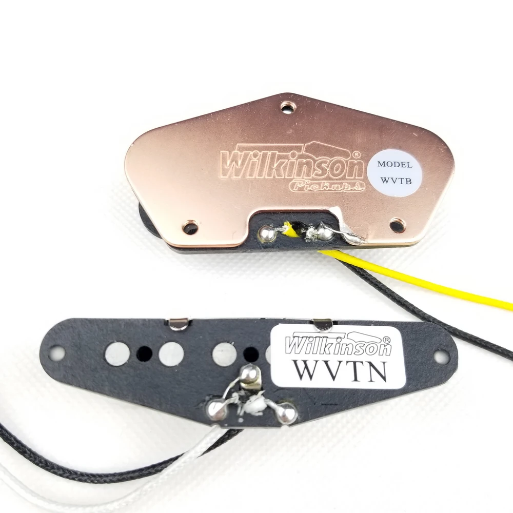 TL Wilkinson WVT Alnico5 Tele звукосниматели шеи и моста Tele Eleciric гитары звукосниматели хром серебро Сделано в Корее