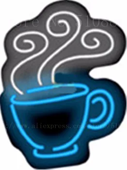 

17*14" Contoured Coffee Cup NEON SIGN REAL GLASS BEER BAR PUB LIGHT SIGNS store display Restaurant Shop Advertising Lights