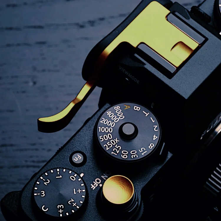 Золотой упор для большого пальца защитная накладка Горячий башмак Крышка для Fujifilm XT3 FUJI X-T3