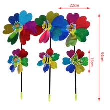 1 шт Красочные Блестки ветряная мельница ветряная вертушка домашнее украшение сада, двора детские игрушки